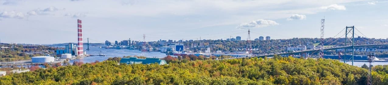 Halifax cityscape with MacKay Bridge